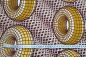 Preview: YELLOW DONUT Afrikanischer Wax Print Stoff